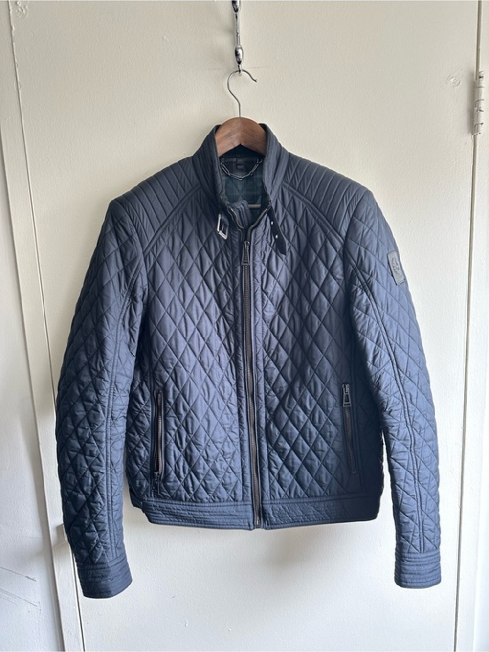 Belstaff Quilted Navy Field Jacket EU50